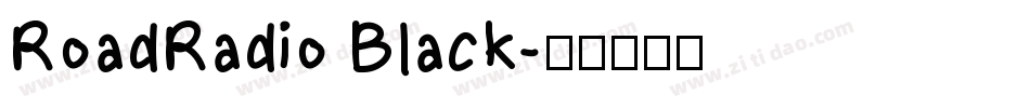 RoadRadio Black字体转换